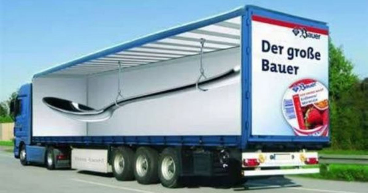 Der grose Bauer - oslikavanje kamiona s optičkom iluzijom