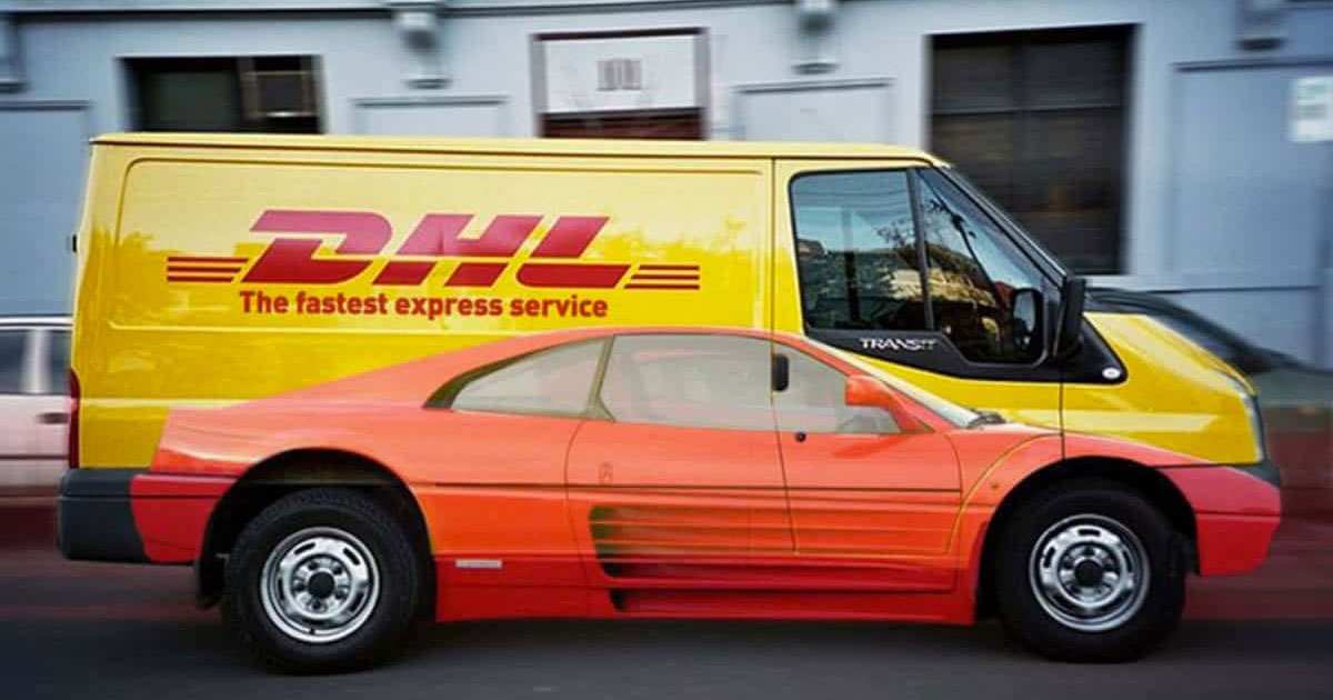 DHL dizajn "auto u autu"