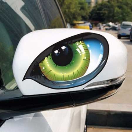 3D reflektirajuća naljepnica za retrovizore motocikala i automobila s mačjim očima